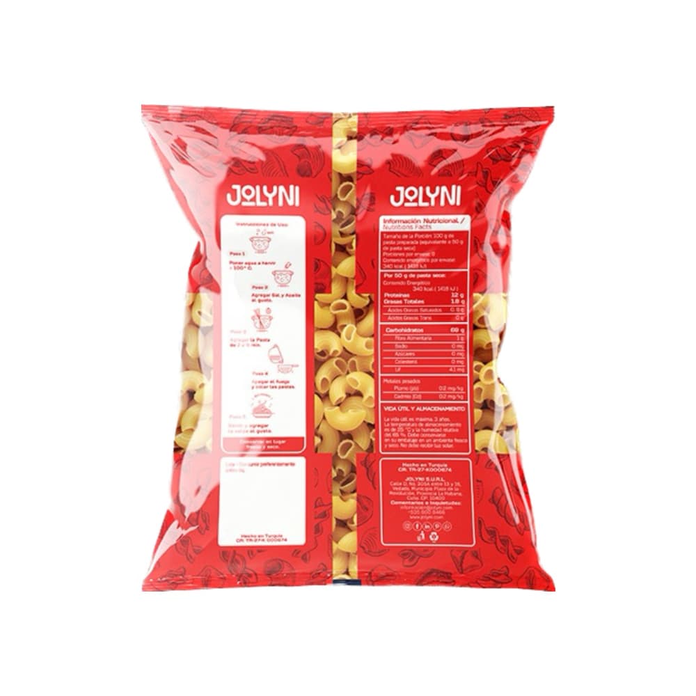 Pastas cortas - codo Big Jolyni (400 g / 14.11 oz) - 2