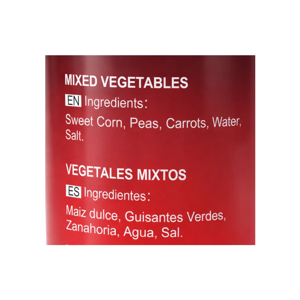 Vegetales mixtos La Sabrosa (425 g / 15 oz) - 4
