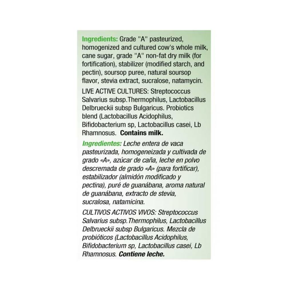 Yogurt de guanábana con probióticos YEYA (1.54 L) - 3