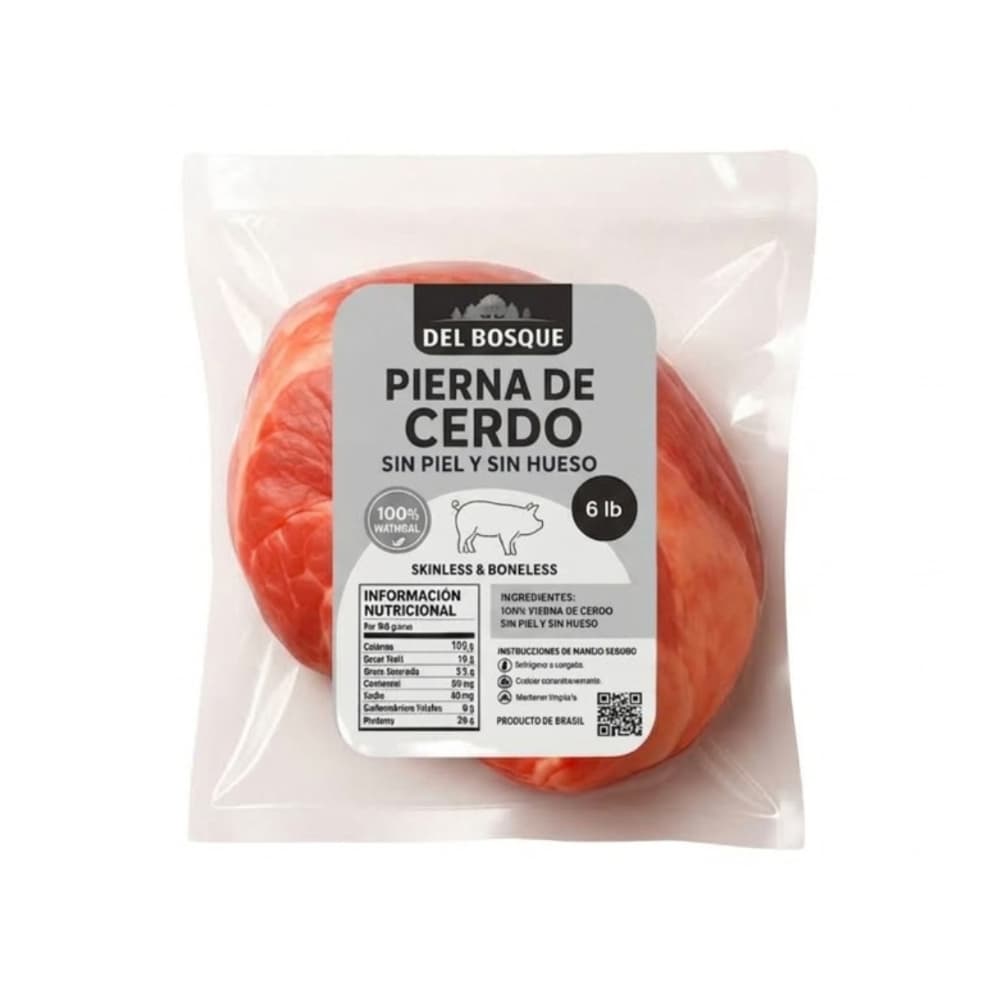 Pierna de cerdo sin piel y sin hueso Del Bosque (2.72 kg / 6 lb) - 6