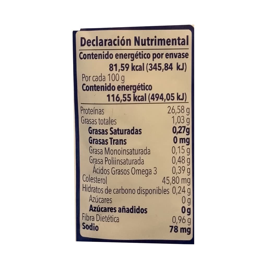 Atún en trozos en agua bajo en sodio Marina Azul (74 g / 2.61 oz) - 4