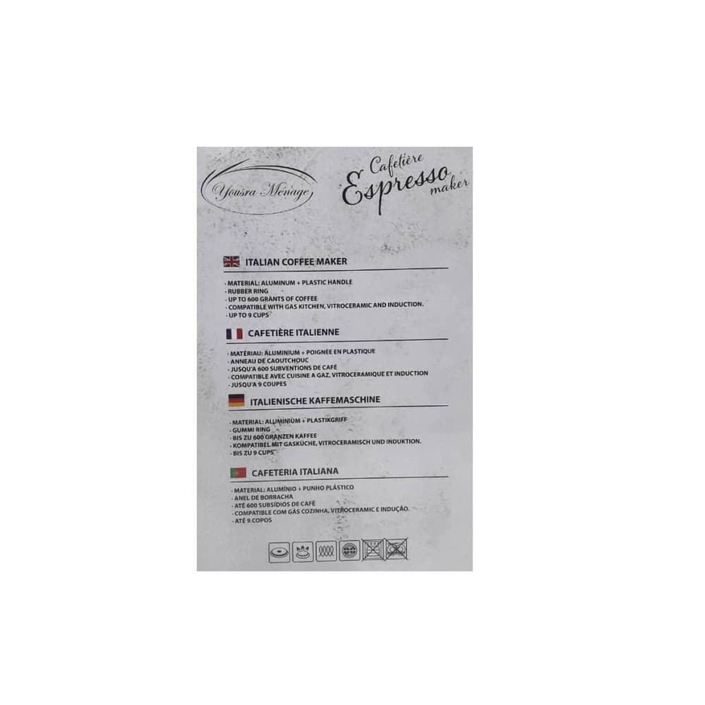 Cafetera clásica de 9 tazas Yousra Ménage - 3