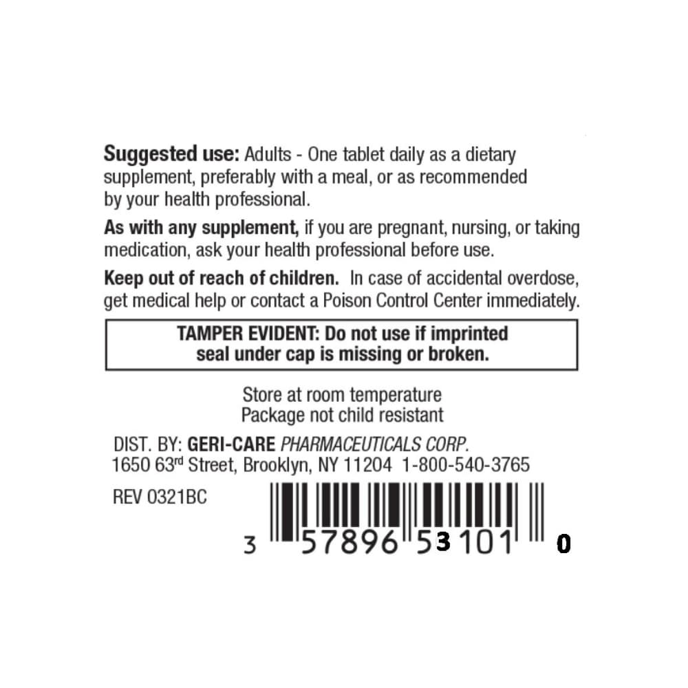 Multivitaminas con minerales Gericare (100 tabletas) - 3