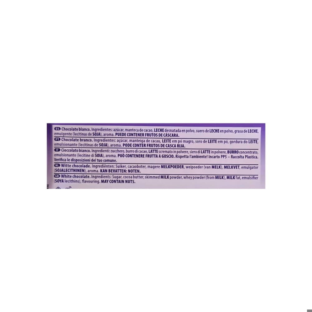 Tableta de chocolate blanco Milka (90 g / 3.17 oz) - 3