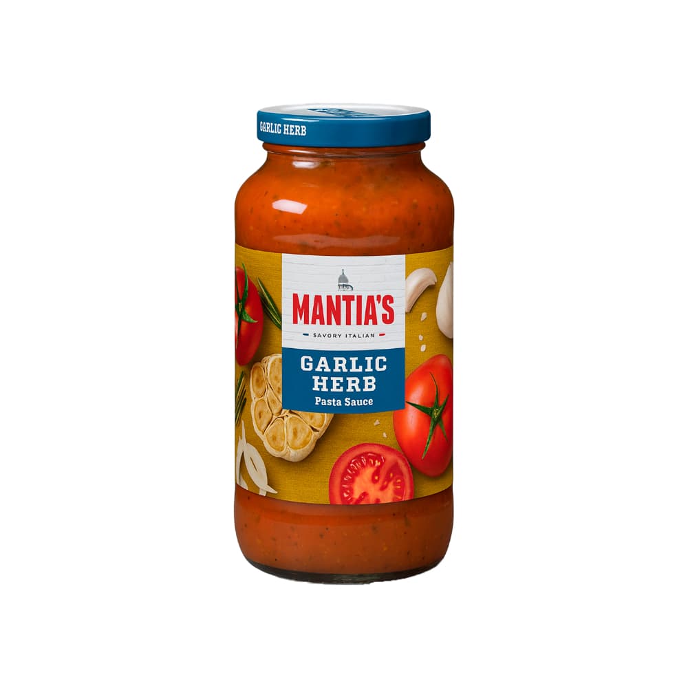 Salsa para pasta con ajo y hierbas Mantia's (680 g / 1.49 lb)