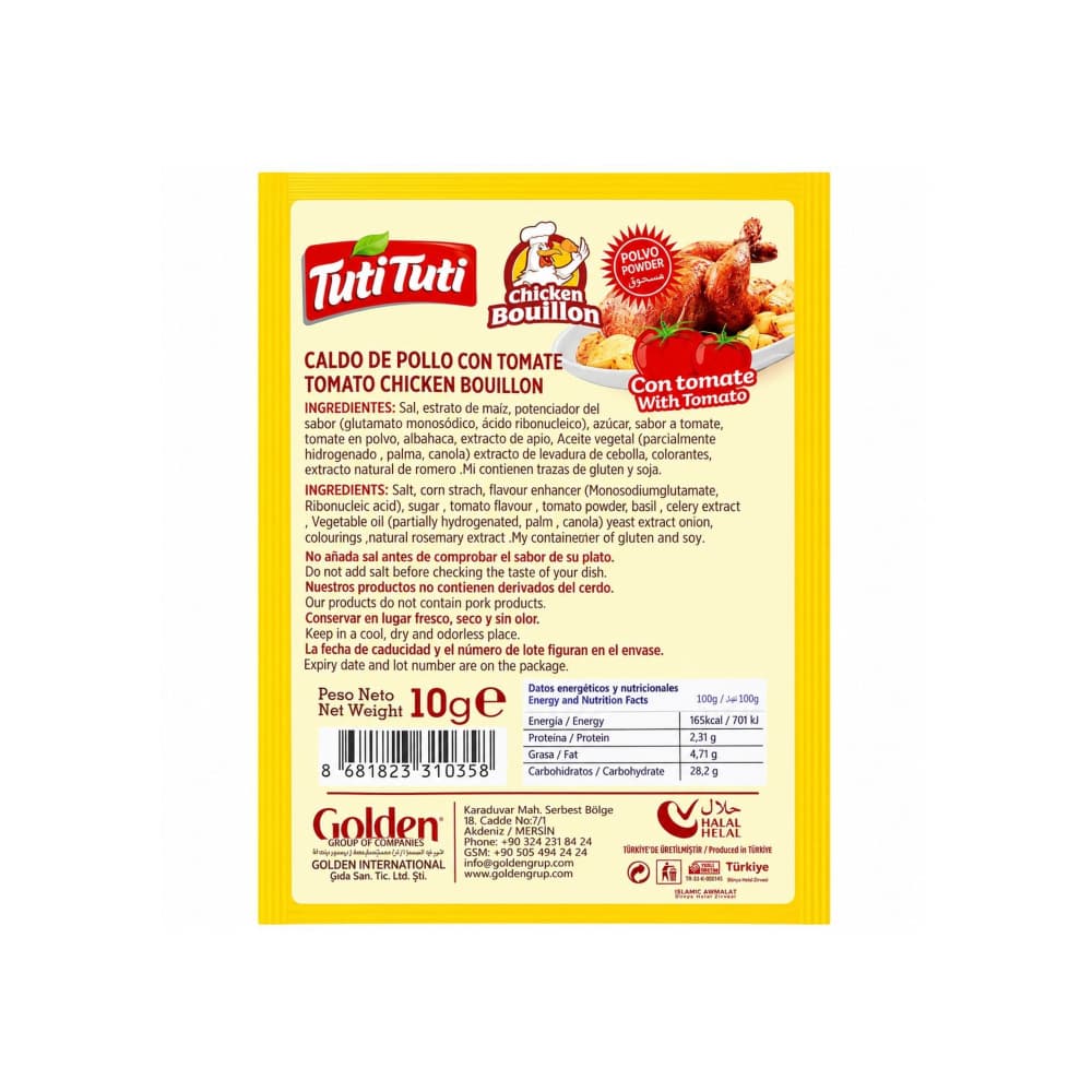 Caldo de pollo con tomate Tuti Tuti (10 g / 0.35 oz) - 2