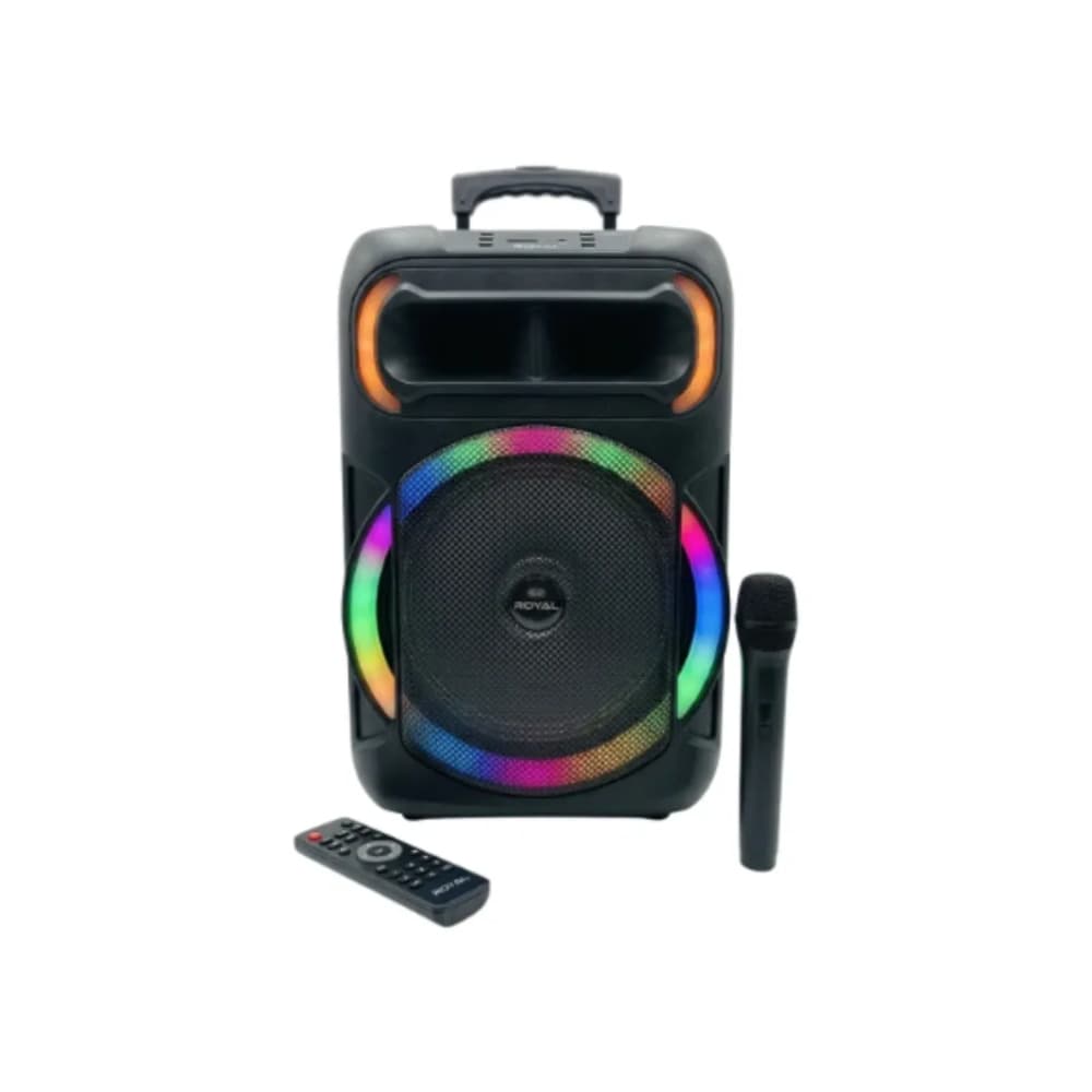Bocina portátil negra 5000 W Royal RBT2540-12T