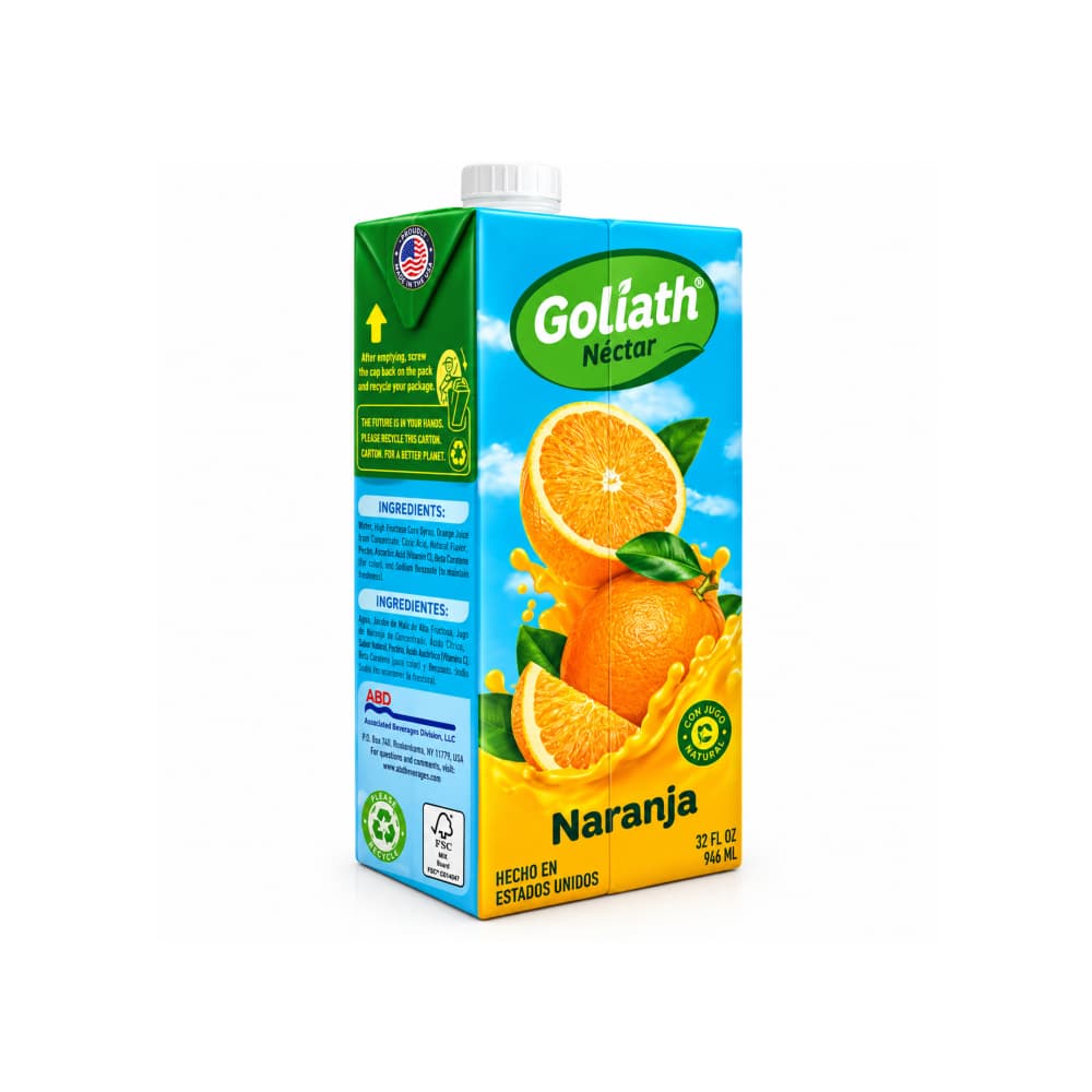 Néctar sabor naranja Goliath (946 ml / 32 fl oz)