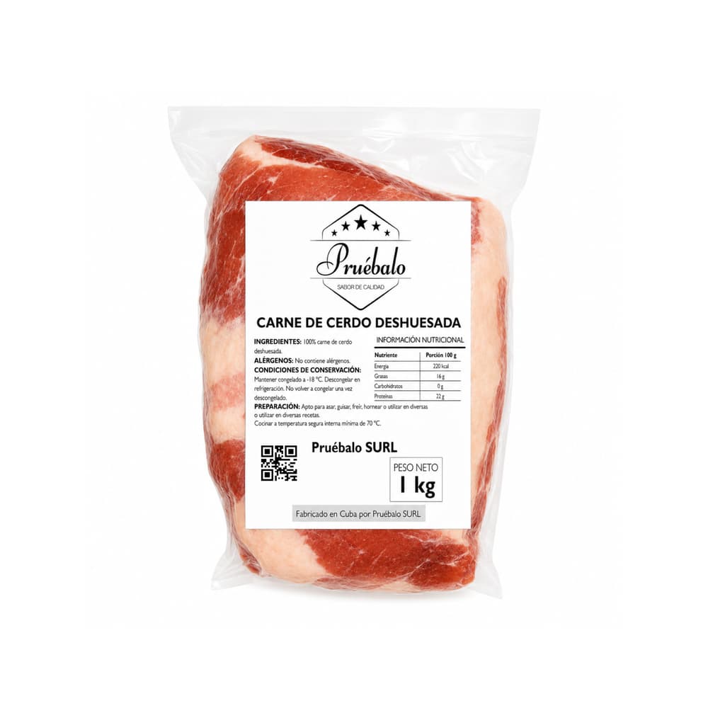 Carne de cerdo deshuesada Pruébalo (1 kg / 2.2 lb) - 2