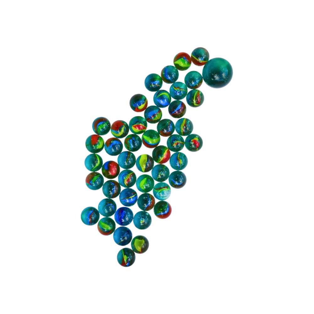 Juego de canicas de cristal Segolike (50 U) - 4