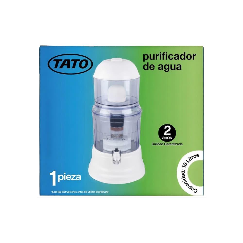 Purificador de agua por gravedad transparente de 16 L TATO KL208 - 3
