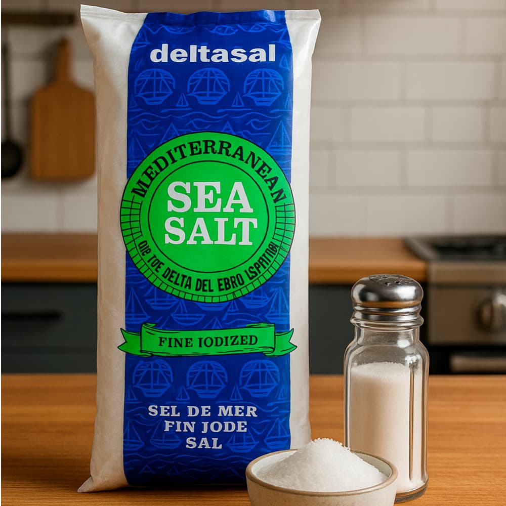 Sal fina marina yodada Deltasal (1 kg / 2.2 lb) - 4