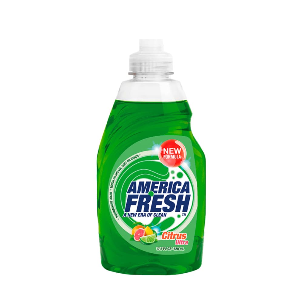 Detergente lavavajillas de cítricos ultra America Fresh (520 ml)