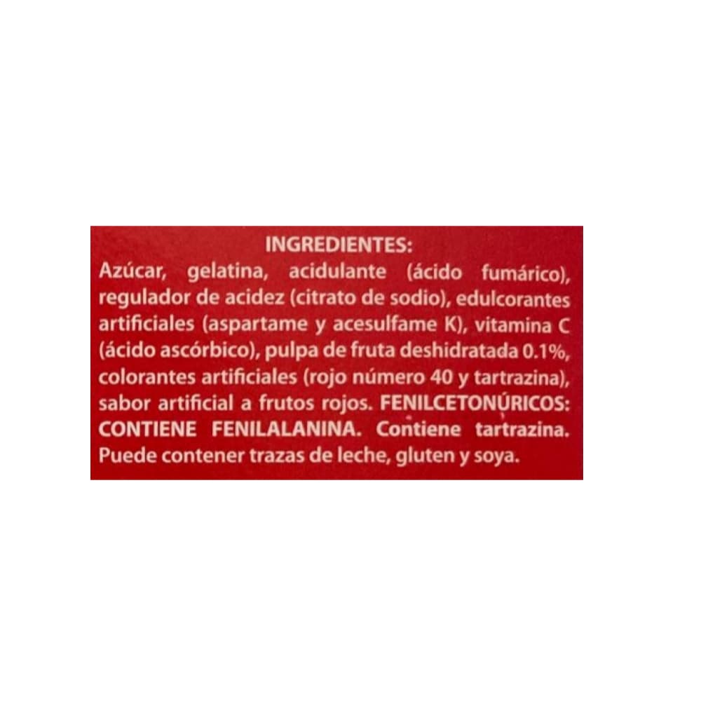 Gelatina sabor a frutos rojos Boom (40 g / 1.4 oz) - 3