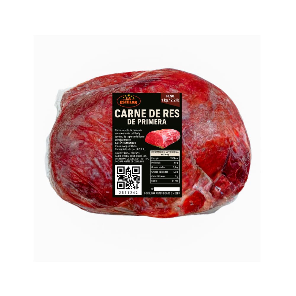 Carne de res de primera La Estelar (1 kg / 2.2 lb)