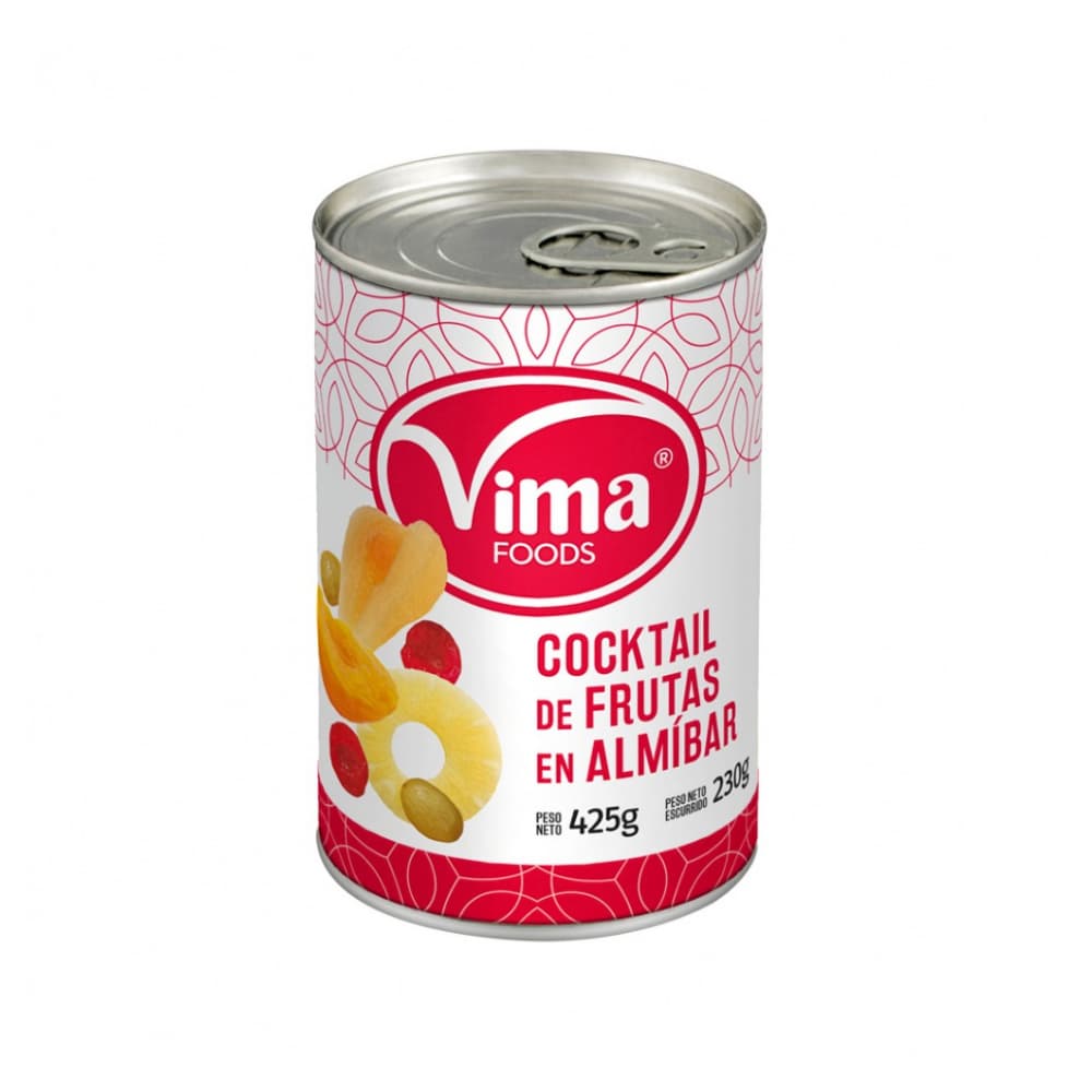 Cóctel de frutas en almíbar Vima Foods (425 g / 15 oz)