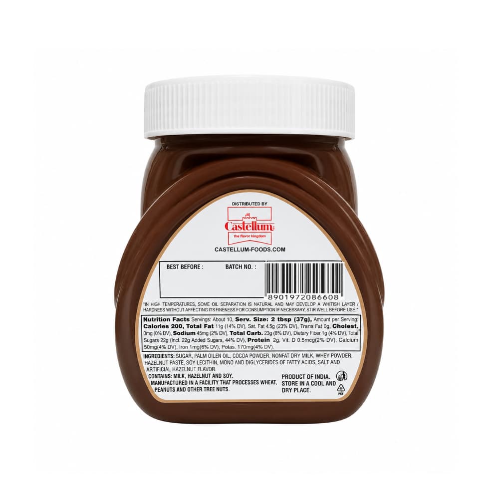 Crema de avellanas con cacao - tipo nutella - Nuty Cream Castellum (150 g / 5.3 oz) - 2