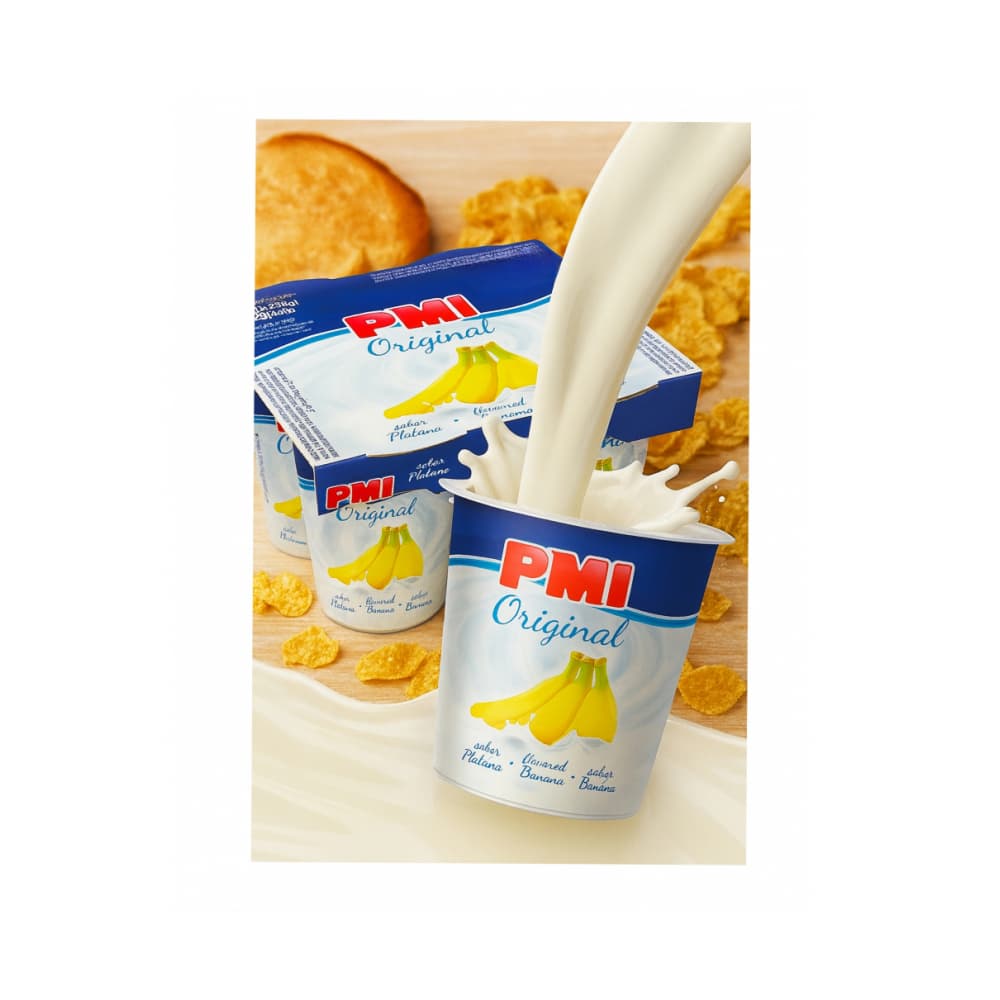Yogurt sabor plátano Original PMI (4 x 120 g / 4.23 oz) - 4
