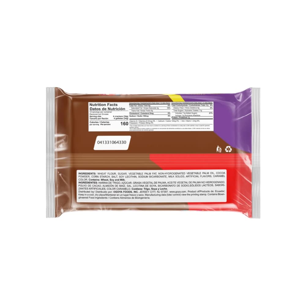 Galletas de chocolate rellenas con crema sabor a vainilla Carnaval Goya (403 g / 14.2 oz) - 2