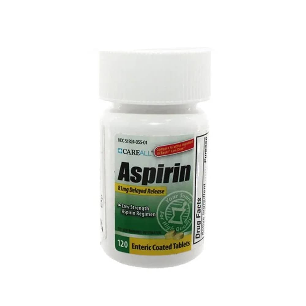 Aspirina. Ácido acetilsalicílico 81 mg CAREALL (120 tabletas) - 2
