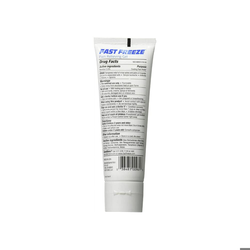 Gel de terapia de congelación rápida con mentol Fast Freeze (113 g / 4 oz) - 4