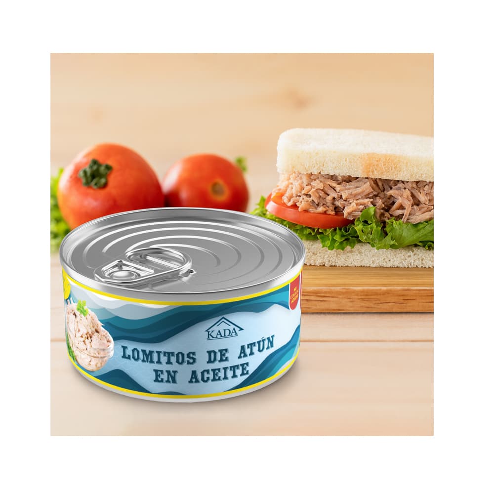 Atún en lomitos en aceite vegetal Kada (160 g / 5.6 oz) - 5