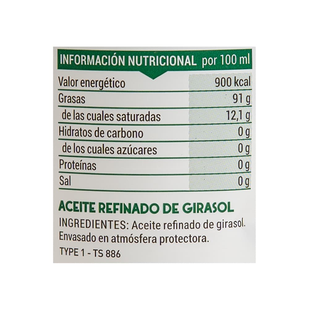 Aceite refinado de girasol Vima Foods (700 ml) - 4