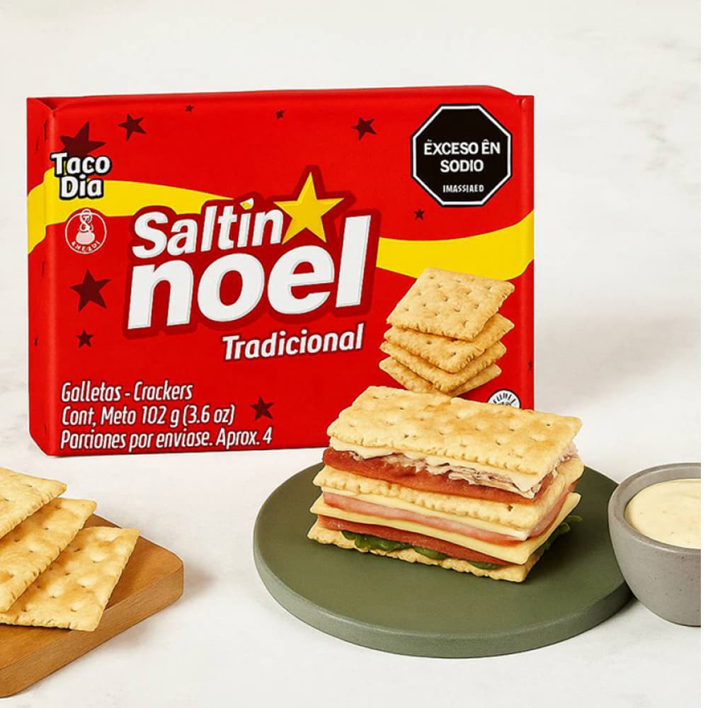 Galletas saladas tradicional Saltín Noel (102 g / 3.6 oz) - 4