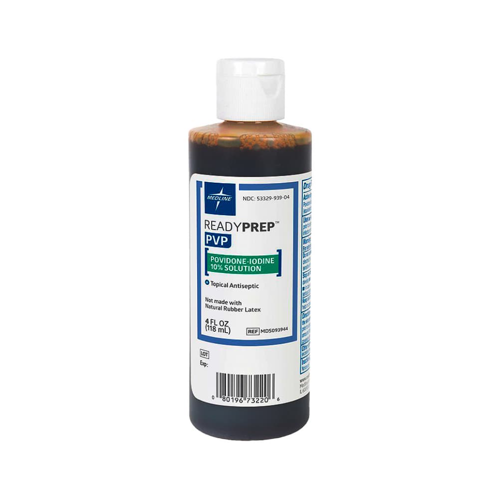 Povidona yodada 10% antiséptico tópico Medline (118 ml / 4 fl oz)