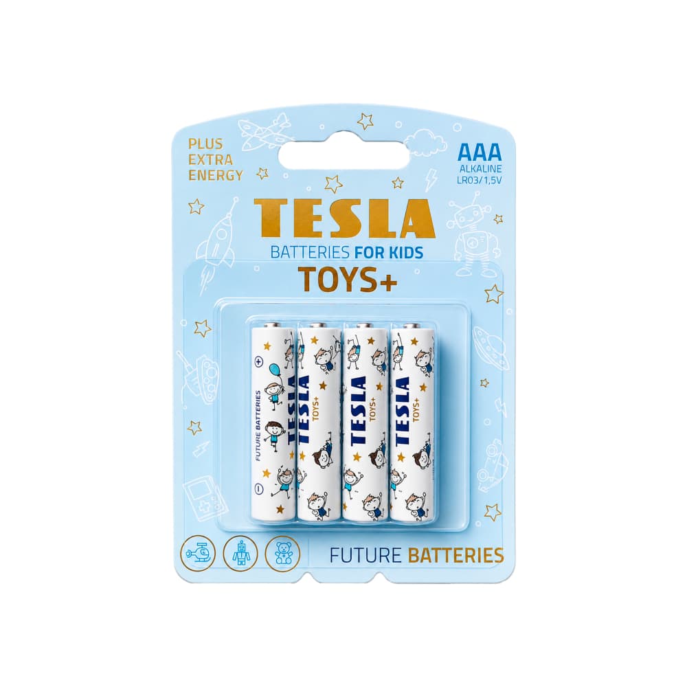 Baterías alcalinas AAA Tesla TOYS+ (4 U)