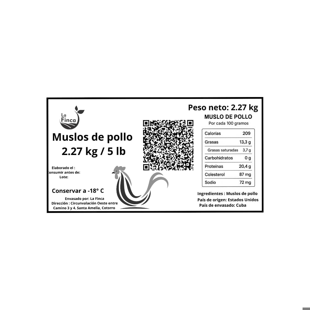 Muslos de pollo La Finca (2.27 kg / 5 lb) - 4