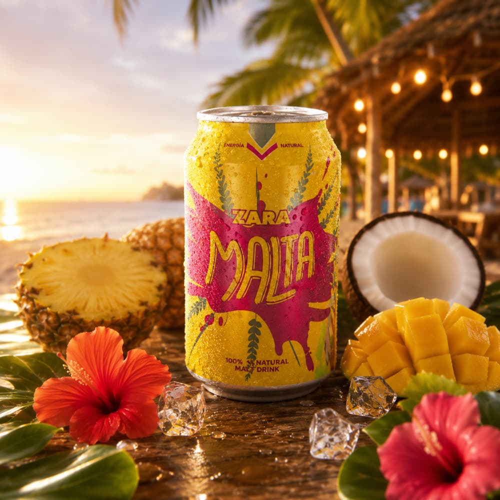 Bebida de malta sin alcohol Kara (330 ml) - 5