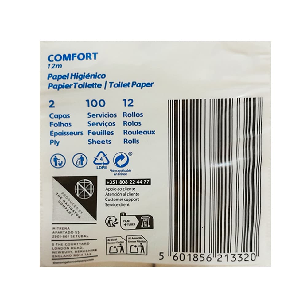Papel sanitario Extrela Confort (12 U) - 3