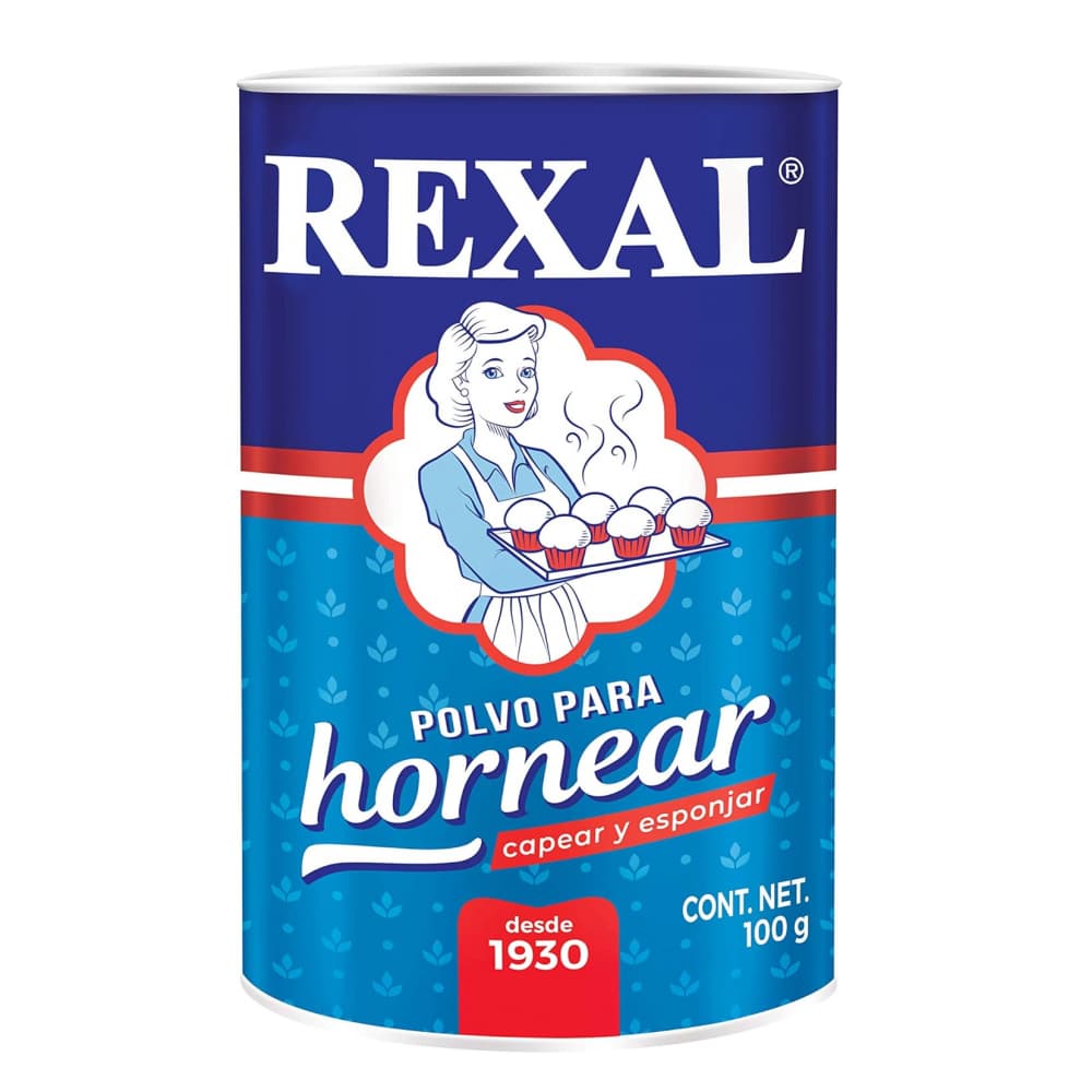 Polvo para hornear, capear y esponjar Rexal (100 g / 3.52 oz) - 5