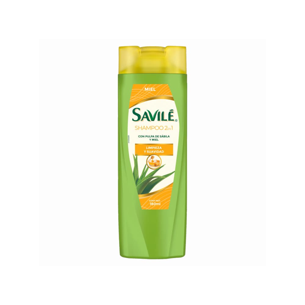 Champú pulpa de sábila y miel Savilé (180 ml)