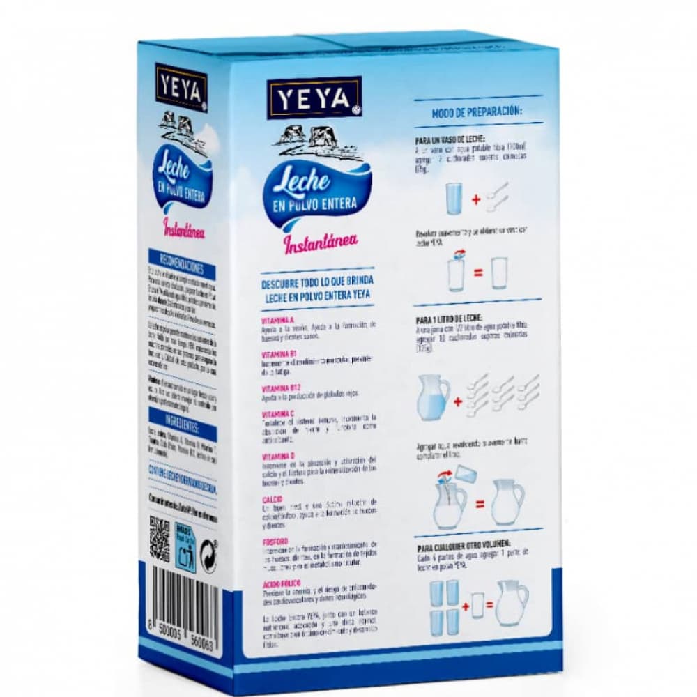 Leche en polvo entera YEYA (800 g / 1.76 lb) - 2
