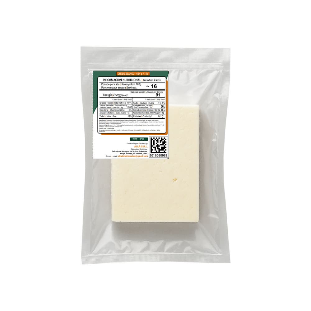 Queso blanco ALLÁ (454 g / 1 lb) - 3