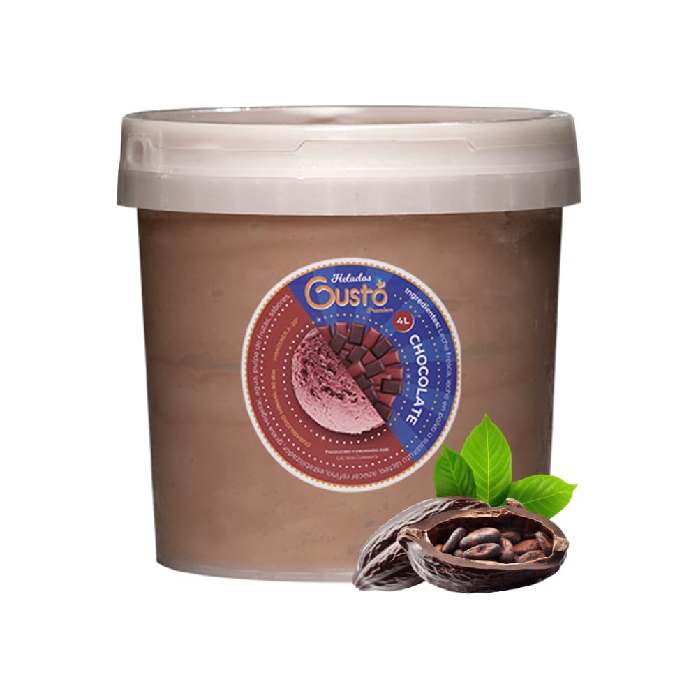 Helado Premium de chocolate Gustó (4 L)