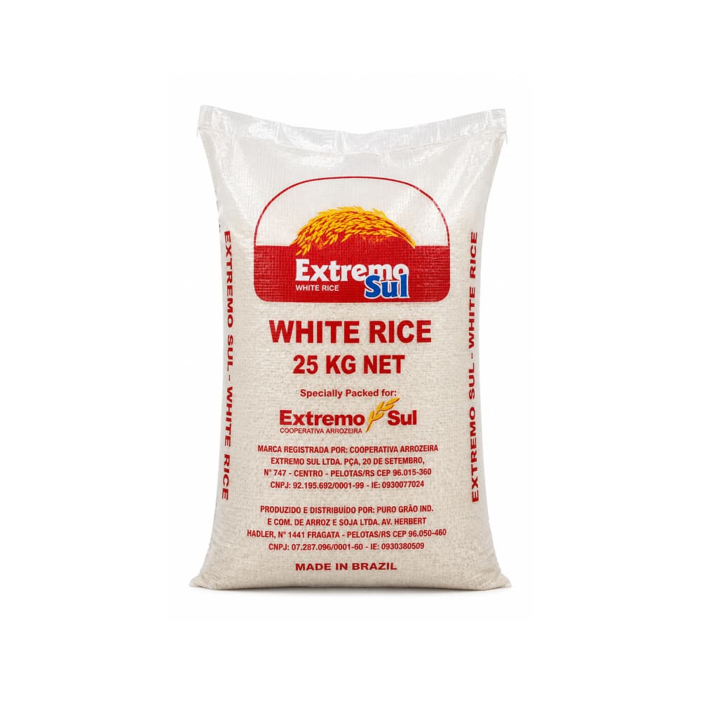 Arroz blanco Extremo Sul (25 kg / 55 lb)