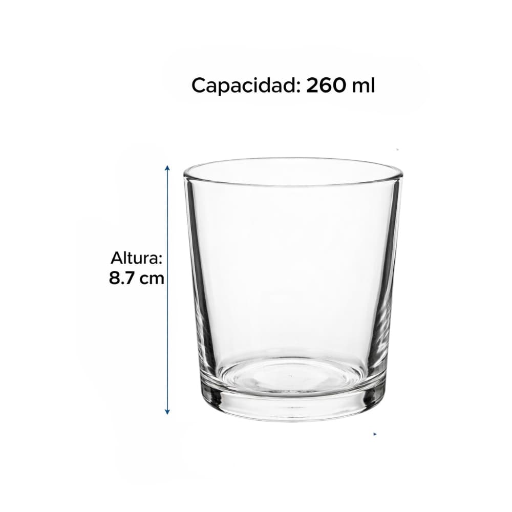 Juego de vasos de cristal marbella de 260 ml Alessandro (6 U) - 2