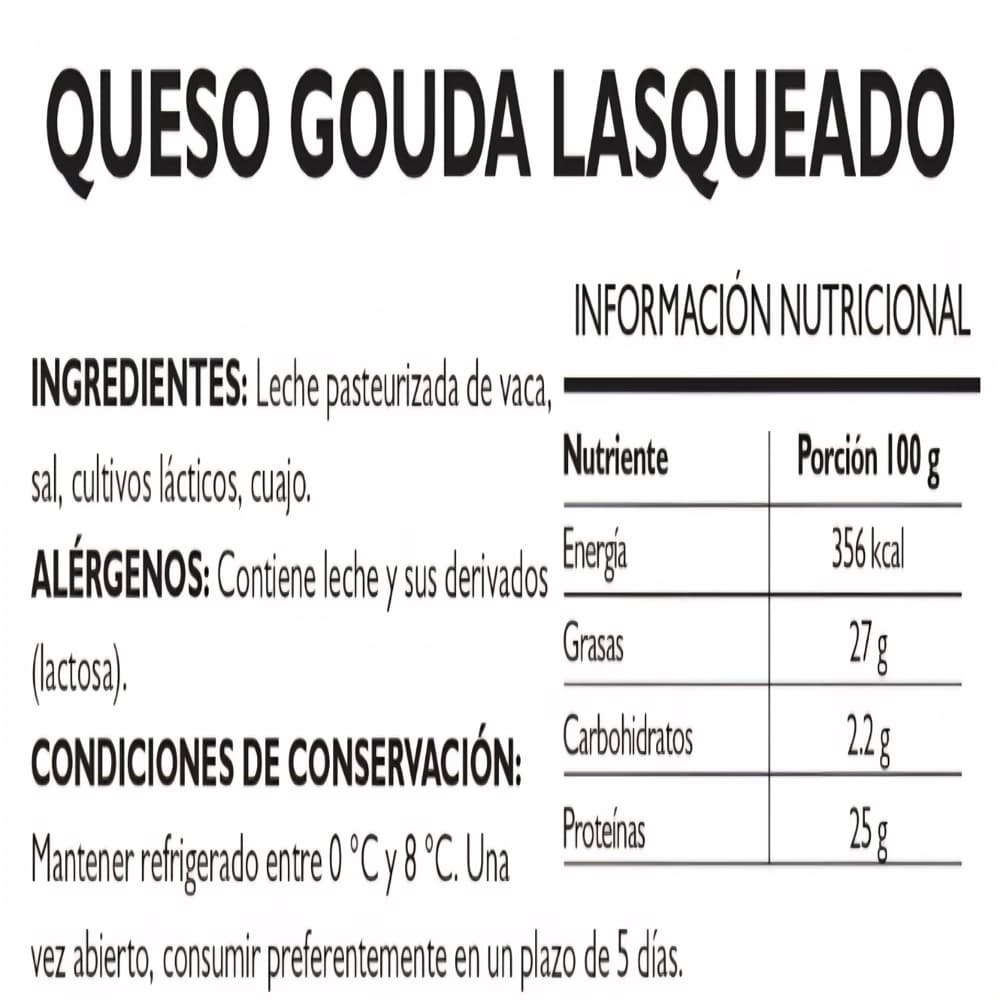 Queso gouda lasqueado Pruébalo (250 g / 8.82 oz) - 2