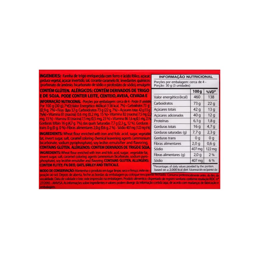 Galletas de chocolate con relleno sabor a vainilla pica pau Todeschini (115 g / 4 oz) - 3