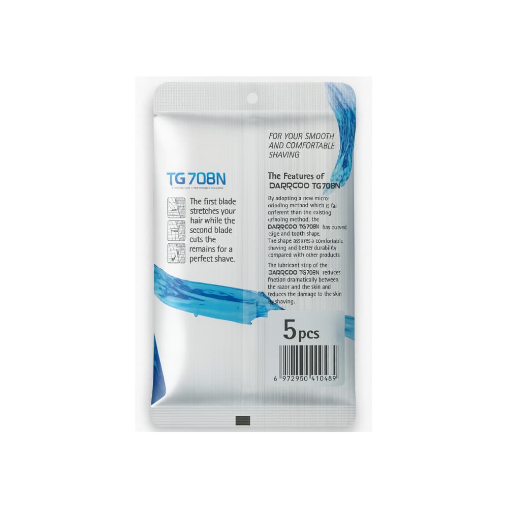Maquinillas de afeitar desechables de doble hoja Darrcoo TG708N (5 U) - 2