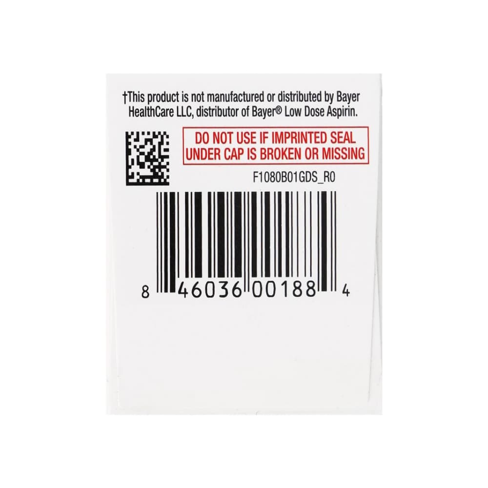 Aspirina. Ácido acetilsalicílico 81 mg GoodSense (120 tabletas) - 9