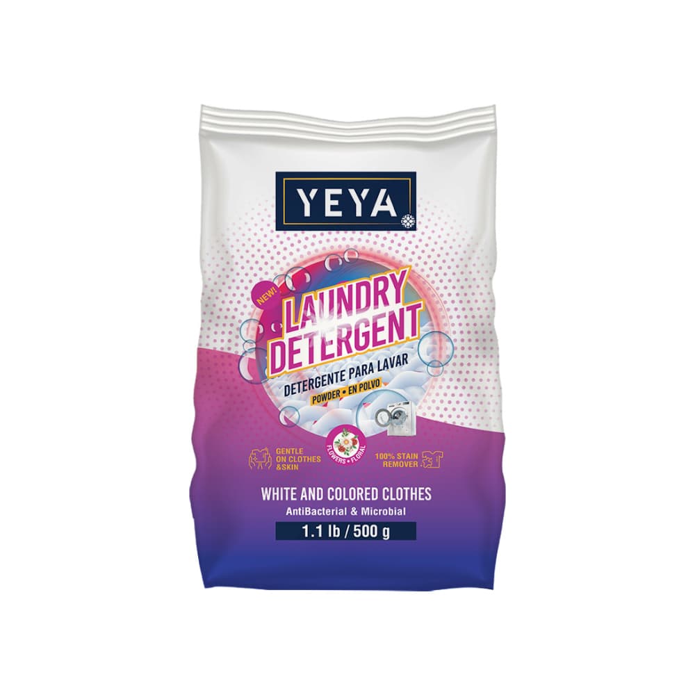 Detergente en polvo con aroma a flores YEYA (500 g / 1.1 lb)