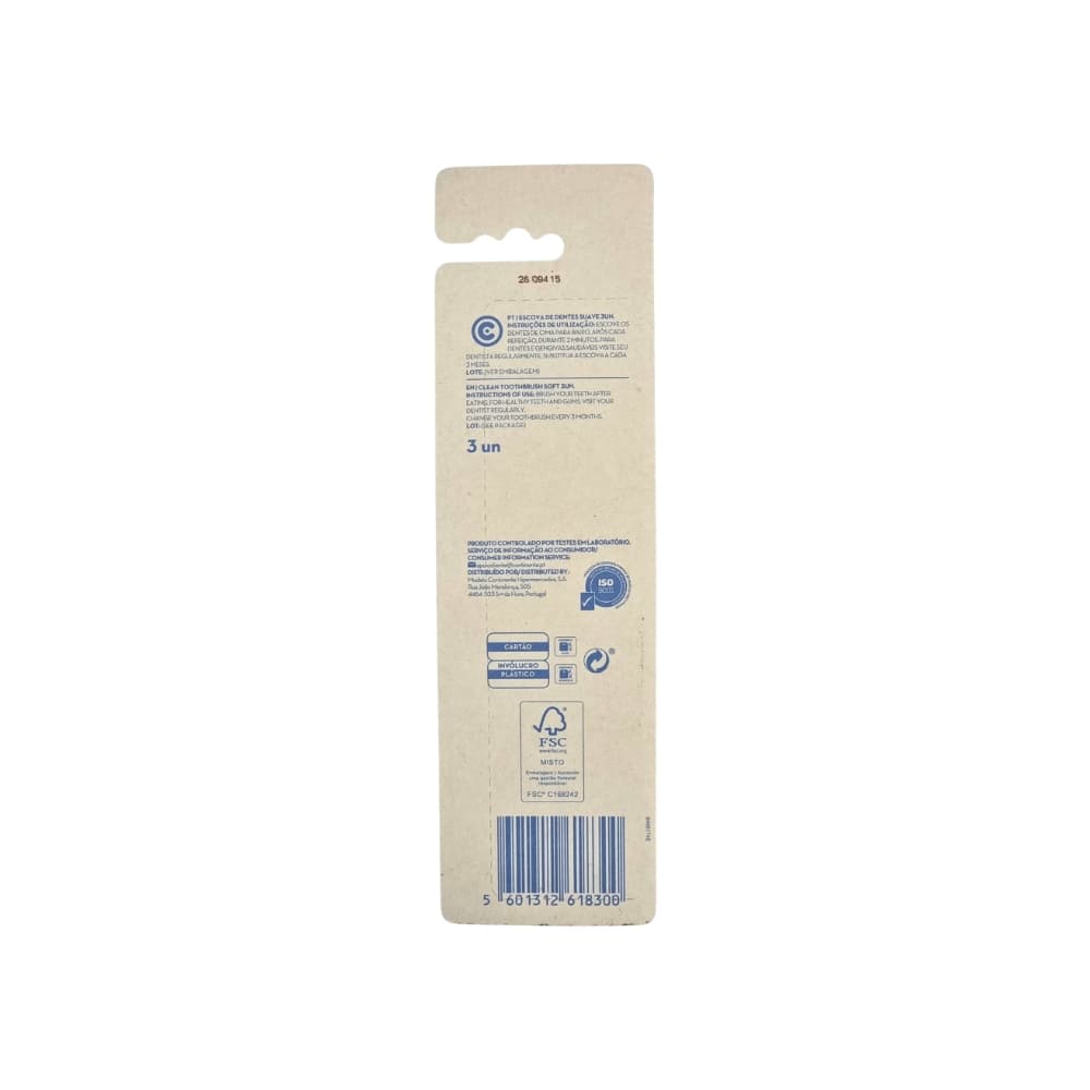 Cepillo de dientes de cerdas suaves Fresh Start (3 U) - 2