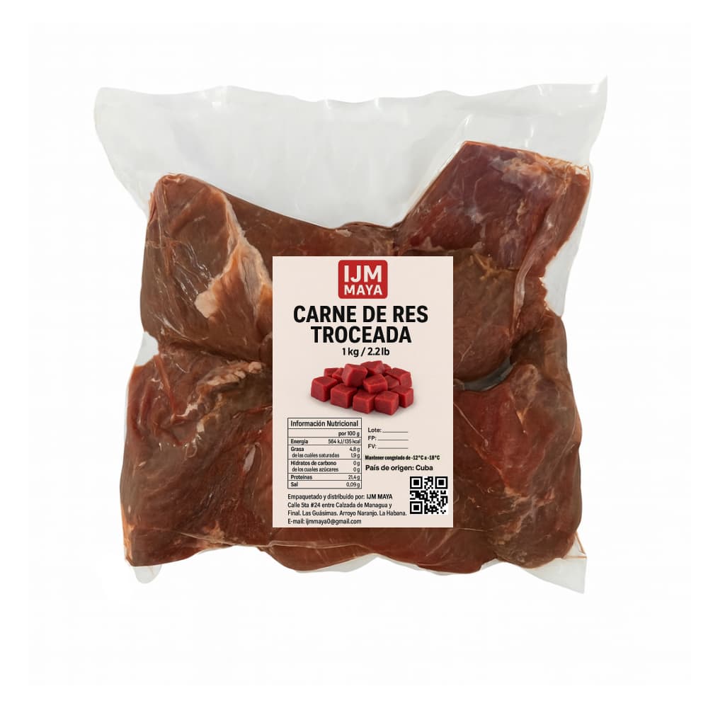 Carne de res troceada IJM Maya (1 kg / 2.2 lb) - 4