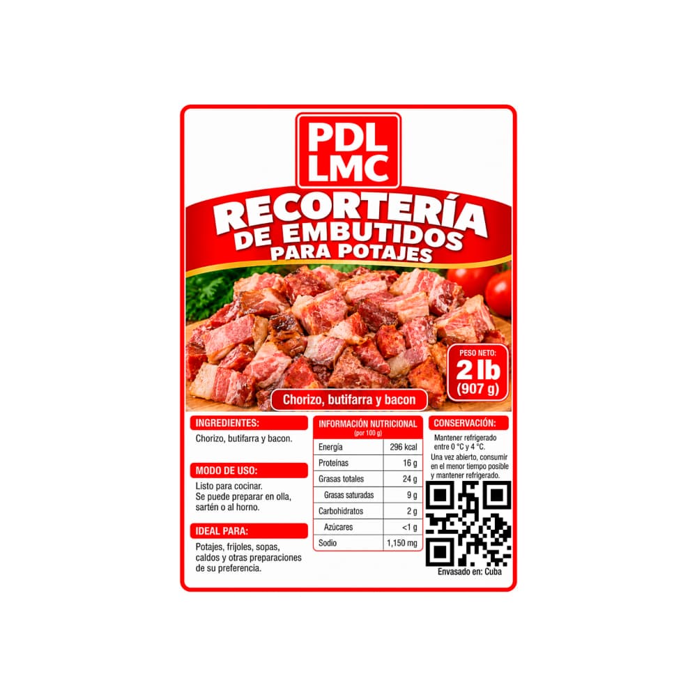 Recortería de embutidos para potajes PDL LMC (907 g / 2 lb) - 3