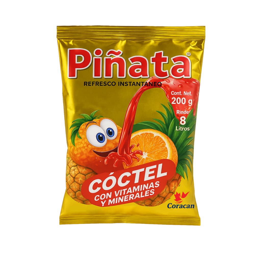 Refresco instantáneo sabor cóctel Piñata (200 g / 7 oz)