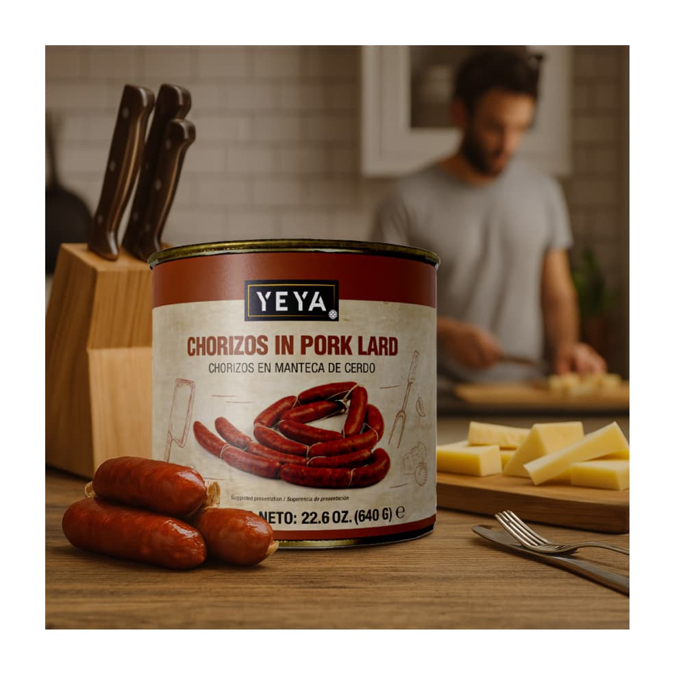 Chorizo en manteca de cerdo YEYA (640 g / 1.41 lb) - 4